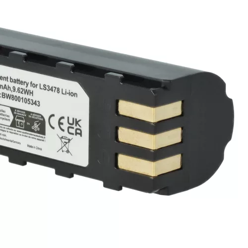VHBW Akku Leuze 50120448 für Symbol Barcode-Scanner - 2600 mAh 3,7 V Li-Ion