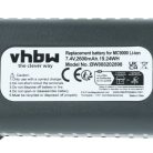 VHBW Handheld Computer Battery 21-65587-02, 21-65587-01, 21-61261-01 - 2600 mAh 7.4 V Li-Ion