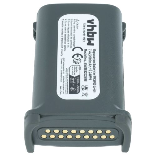 VHBW Handheld Computer Battery 21-65587-02, 21-65587-01, 21-61261-01 - 2600 mAh 7.4 V Li-Ion