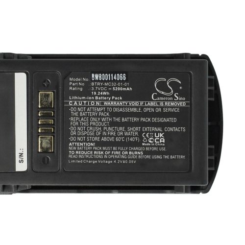 VHBW Akkumulátor Motorola BTRY-MC32-01-01 helyett - 5200 mAh 3,7 V Li-Ion