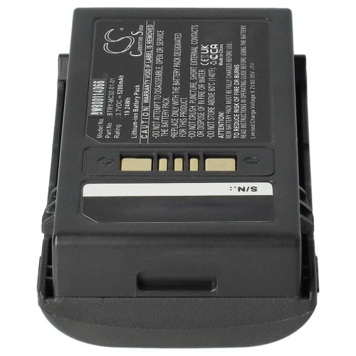 VHBW Akkumulátor Motorola BTRY-MC32-01-01 helyett - 5200 mAh 3,7 V Li-Ion