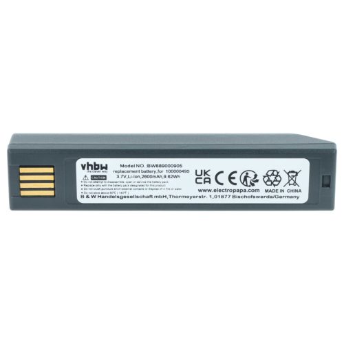 VHBW Akkumulátor Honeywell 100006732, 013283, 100000495 - 2600 mAh 3,7 V Li-Ion