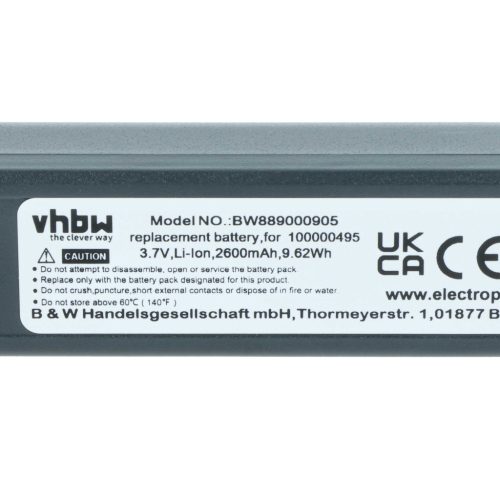 VHBW Akkumulátor Honeywell 100006732, 013283, 100000495 - 2600 mAh 3,7 V Li-Ion