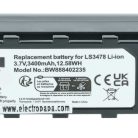 VHBW Akku Motorola 21-62606-01 Ersatz - 3400 mAh 3,7 V Li-Ion