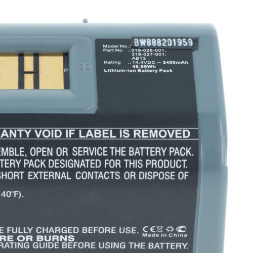 VHBW Printer Battery Intermec 318-026-001, 318-026-003, 318-026-004 - 3400 mAh 14.4 V Li-Ion