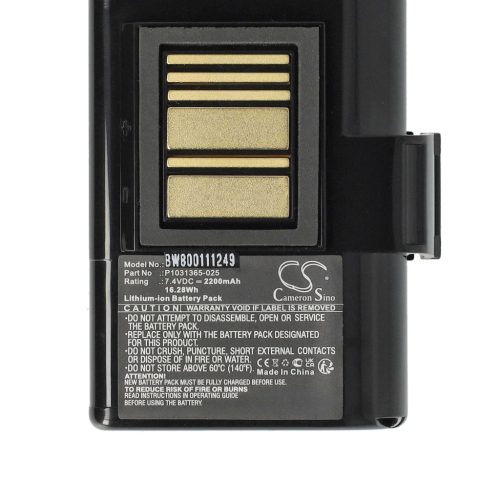 VHBW Printer Battery AT16004, BTRY-MPP-34MA1-01, BTRY-MPP-34MAHC1-01 - 2200 mAh 7.4 V Li-Ion