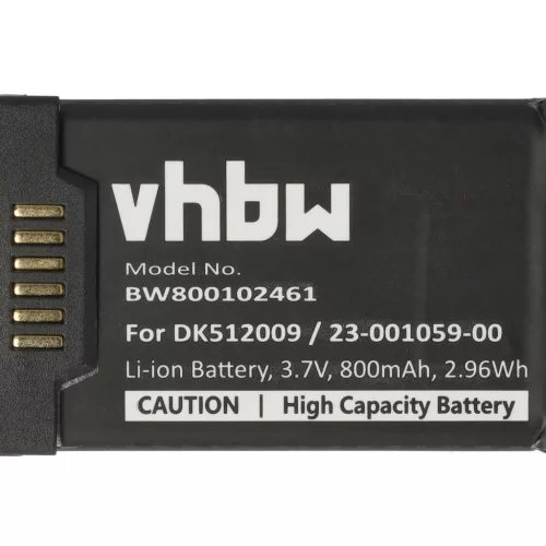 VHBW Battery Aastra 23-001080-00, 23-001059-00 - 800 mAh 3.7 V Li-Ion