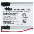 Vezeték nélküli fejhallgató akkumulátor Anker 230518, 653035PN2 helyett - 720 mAh 3.7 V Li-polimer