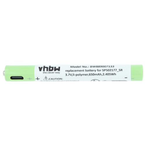 VHBW Taschenlampenakku SP502177_SR - 650 mAh 3,7 V Li-Polymer