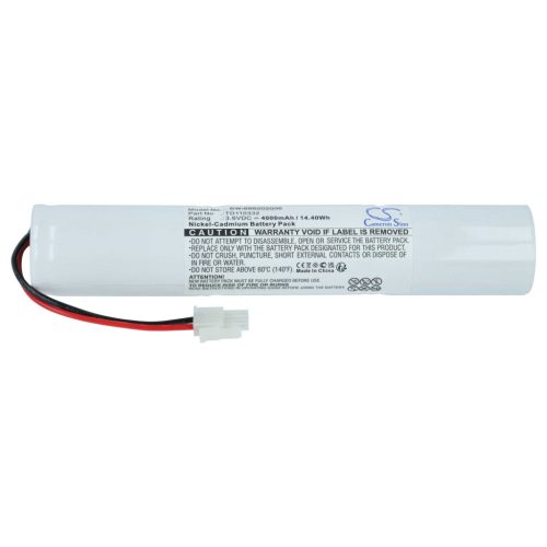 VHBW Vészvilágítás Akkumulátor Schneider 329056000, TD110332 - 4000 mAh 3,6 V NiCd