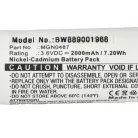 VHBW Emergency Lighting Battery OVA TD110431 - 2000 mAh 3.6 V NiCd