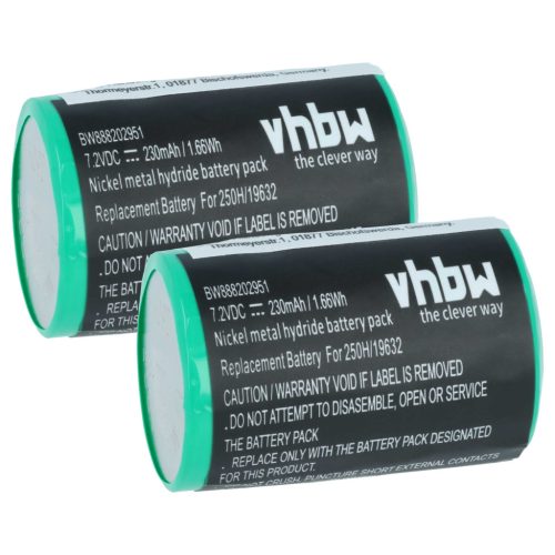 VHBW Medizinisches Gerät Akku Servox 19632 - 230 mAh 7,2 V NiMH