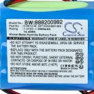 VHBW Alarmanlagenakku BT GP100AAS6YMX, GP130AAM6YMX, GP220AAM6YMX - 2000 mAh 7,2 V NiMH