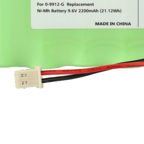 VHBW Alarmanlagen Akku Visonic 100729, GP220AAH8BMX, GP130AAH6BMX - 2200 mAh 9,6 V NiMH