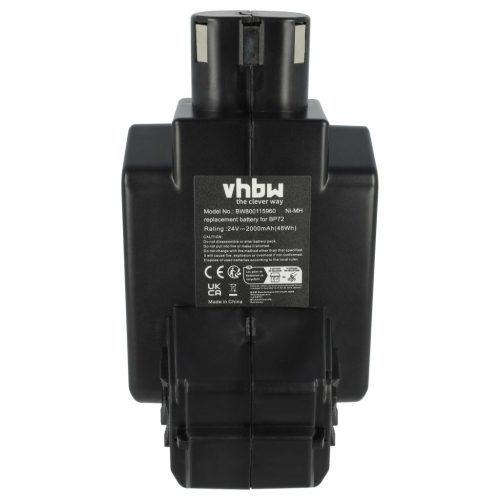 VHBW Electric Tool Battery Hilti BP72, BP60, 331530, BP40 - 2000 mAh 24 V NiMH