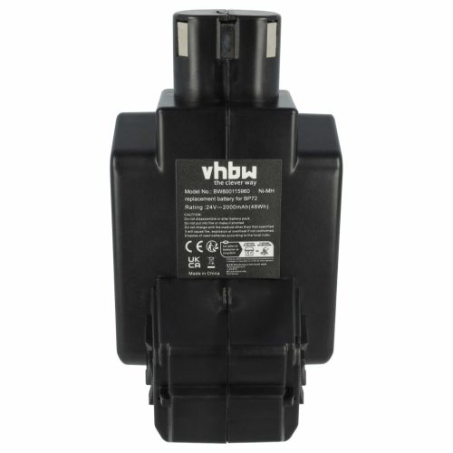 VHBW Electric Tool Battery Hilti BP72, BP60, 331530, BP40 - 2000 mAh 24 V NiMH
