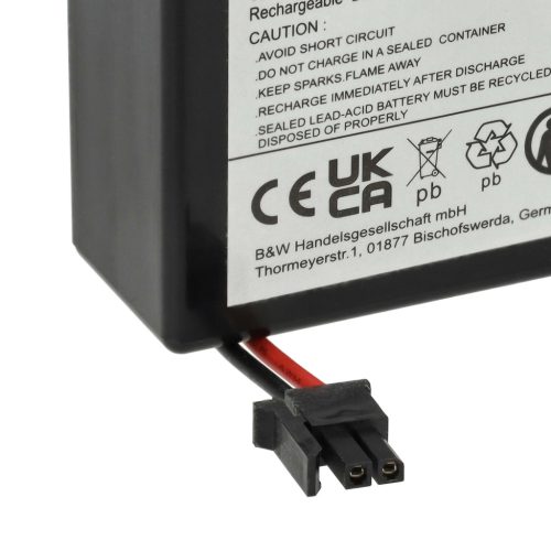 VHBW Akku MP0.8-12H - 800 mAh 12 V AGM