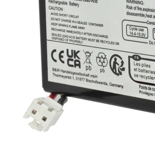 VHBW Universeller Akku MP0.8-12H Ersatz - 800 mAh 12 V AGM