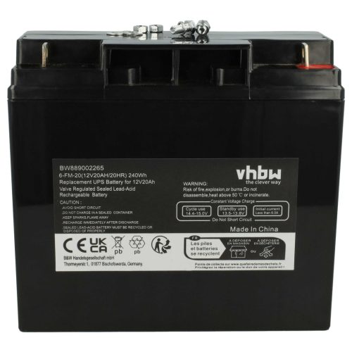 VHBW UPS Akku AGM10 - 20000 mAh 12 V AGM