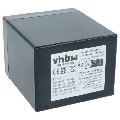 VHBW Akku Hecht, Wolf Garten, LD Systems, The Box - 6 Ah 12 V AGM
