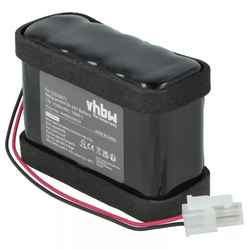 VHBW Sliding Gate Battery Besam 33550475, 550473, 45A020BA00004, 550475 - 1500 mAh 12 V NiMH