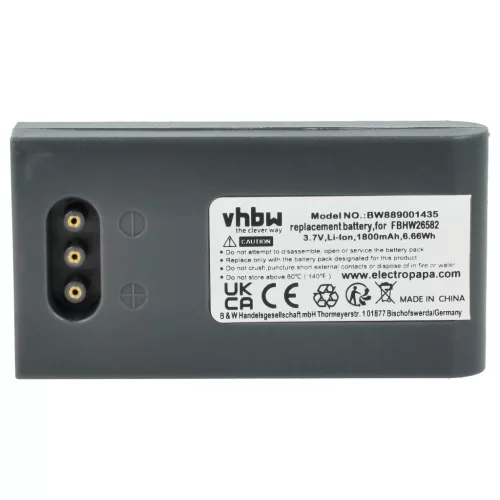 VHBW Akku Höft & Wessel FBHW26582 - 1800 mAh 3,7 V Li-Ion