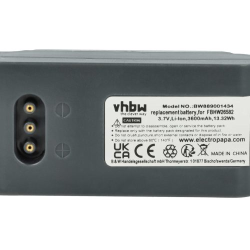 VHBW Mobile computer Battery FBHW26582 - 3600 mAh 3.7 V Li-Ion