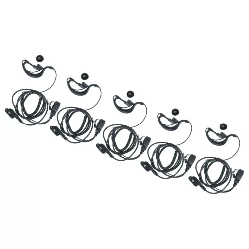 VHBW Radio Headset Yaesu Vertex VX-130 - "Call Receiving Button", Clip Mount