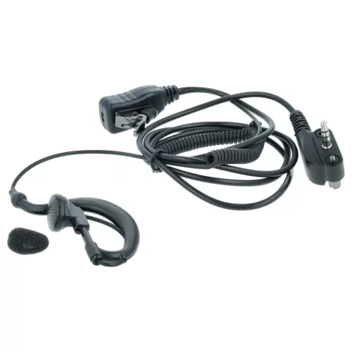 VHBW Radio Headset Yaesu Vertex VX-130 - "Call Receiving Button", Clip Mount