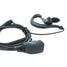 VHBW Radio Headset Yaesu Vertex VX-130 - "Call Receiving Button", Clip Mount
