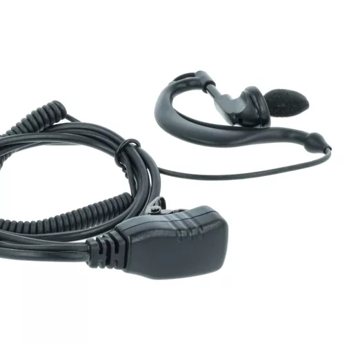 VHBW Radio Headset Yaesu Vertex VX-130 - "Call Receiving Button", Clip Mount