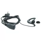 VHBW Radio Headset Yaesu Vertex VX-130 - "Call Receiving Button", Clip Mount