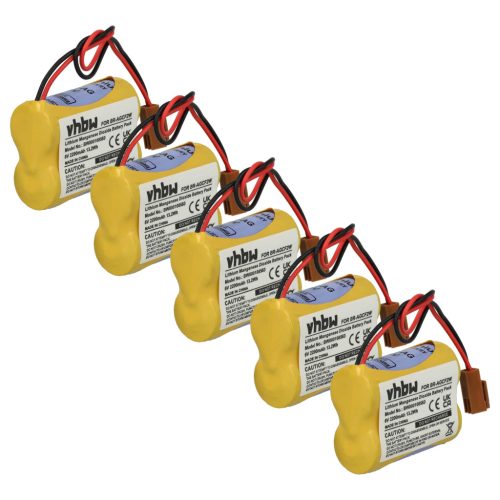 VHBW CNC Controller Battery BR-ACF2P, BR-AGCF2W, BR-AGCF2P - 2200 mAh 6 V Li-MnO2