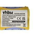 VHBW CNC Controller Battery BR-ACF2P, BR-AGCF2W, BR-AGCF2P - 2200 mAh 6 V Li-MnO2