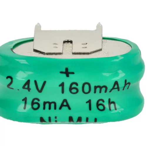 VHBW Button Cell Battery 2/V150H - 150 mAh 2.4 V NiMH