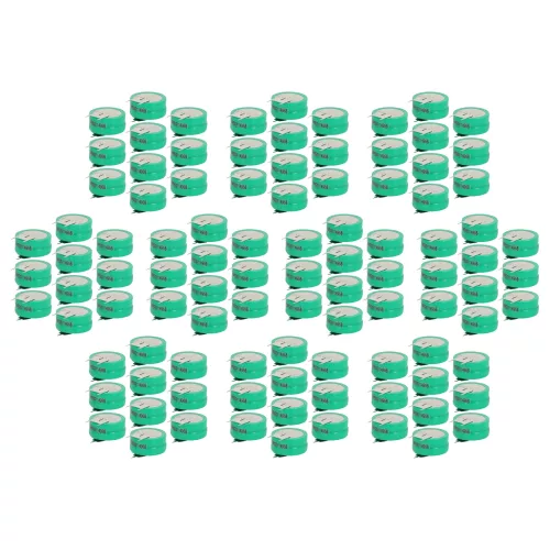 VHBW Gombelem Akkumulátor 2/V250H 3 tűs - 250 mAh 2,4 V NiMH