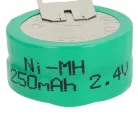 VHBW Gombelem Akkumulátor 2/V250H 3 tűs - 250 mAh 2,4 V NiMH