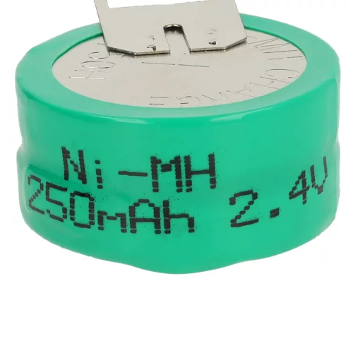 VHBW Gombelem Akkumulátor 2/V250H 3 tűs - 250 mAh 2,4 V NiMH