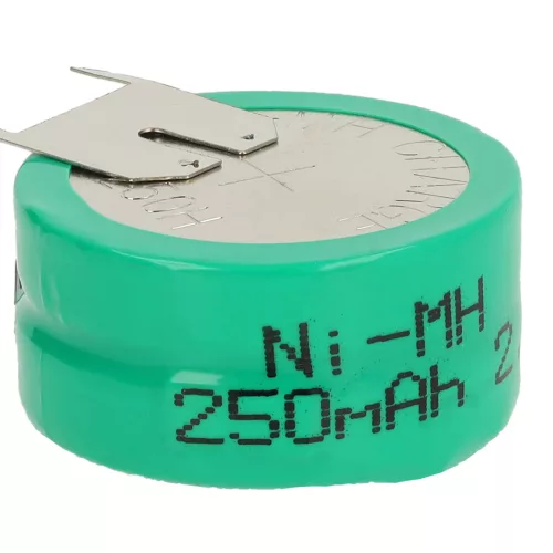VHBW Gombelem Akkumulátor 2/V250H 3 tűs - 250 mAh 2,4 V NiMH