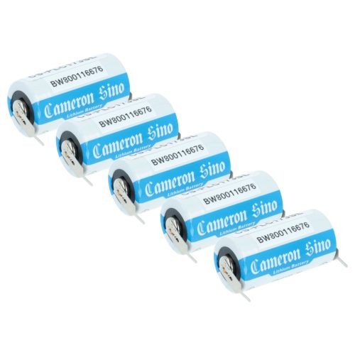 VHBW CNC Controller Battery BR-2/3AG, BR17335 - 1450 mAh 3 V Li-MnO2