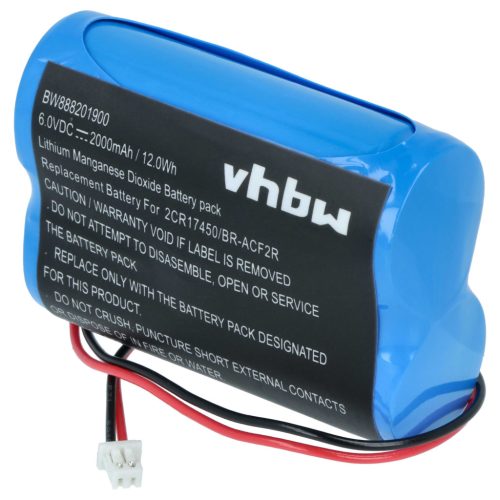 VHBW CNC Controller Battery Panasonic BR-ACF2R - 2000 mAh 6 V Li-MnO2