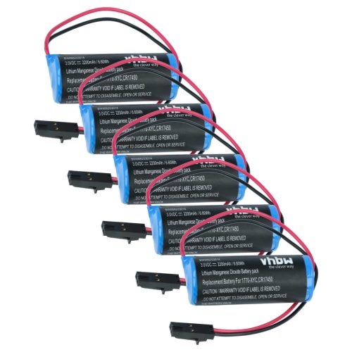 VHBW CNC Controller Battery 1770-XYC, 1770-XYC/A, 9556902-LITH - 2200 mAh 3 V Li-MnO2