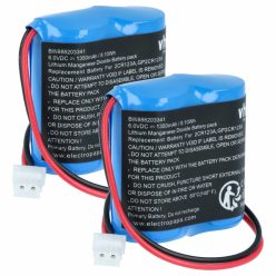   VHBW Bewegungsmelder Akku Visonic EVE2CR17450-C, 103-302915, 103-302891 - 1350 mAh 6 V Li-MnO2