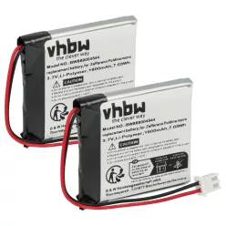   VHBW Akku Zafferano BAT04704004001000 - 1900 mAh 3,7 V Li-Polymer