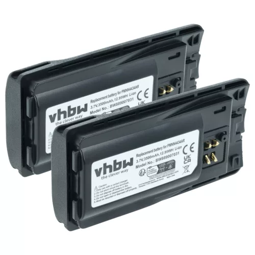 VHBW Radio Akku PMLN6394A, PMLN6394, MNN4453AR, PMNN4434, PMNN4434A - 3500 mAh 3,7 V Li-Ion