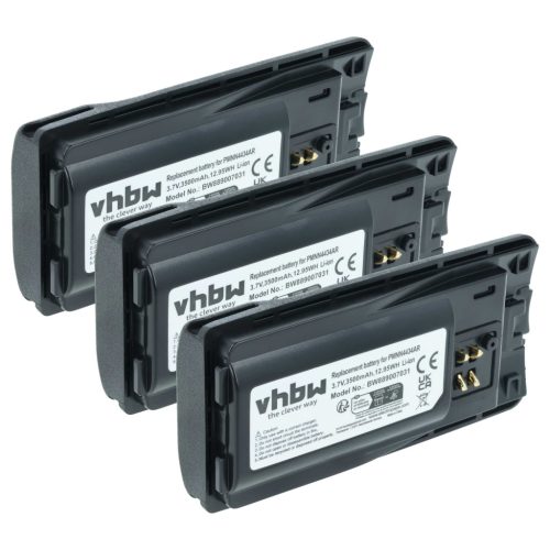 VHBW Radio Akku PMLN6394A, PMLN6394, MNN4453AR, PMNN4434, PMNN4434A - 3500 mAh 3,7 V Li-Ion