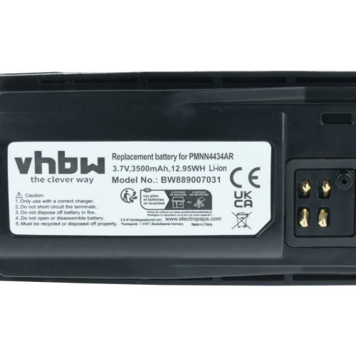 VHBW Radio Akku PMLN6394A, PMLN6394, MNN4453AR, PMNN4434, PMNN4434A - 3500 mAh 3,7 V Li-Ion