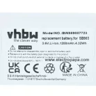 VHBW Kabelloses System Akku SB903 - 1200 mAh 3,7 V Li-Ion