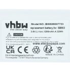 VHBW Kabelloses System Akku anstelle von Shure SB903 - 1200 mAh 3,7 V Li-Ion