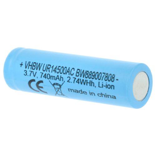 VHBW Elektrische Zahnbürste Akku Braun 81728497, UR14500AC - 740 mAh 3,7 V Li-Ion